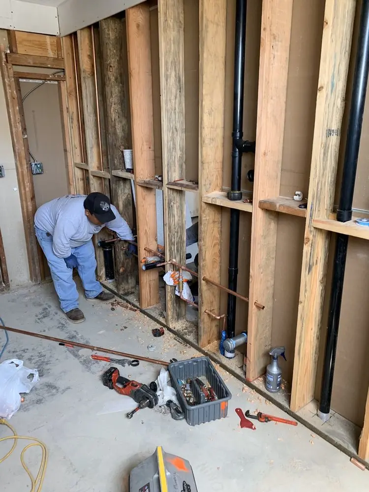 Commercial rough-in plumbing for Water Heater Replacement in White Water Park